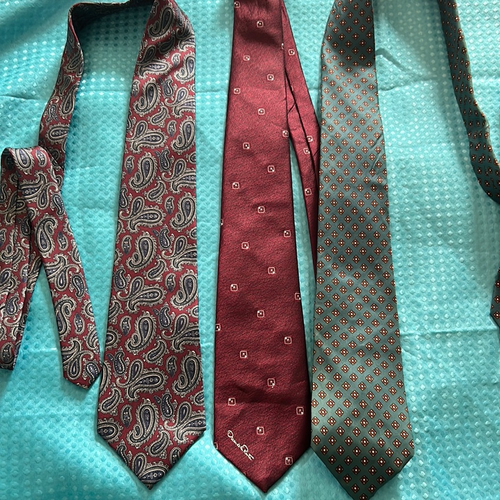 HALSTON / Oscar de la Renta / Christian Dior collection ties x 3 🔥flash sale 🔥